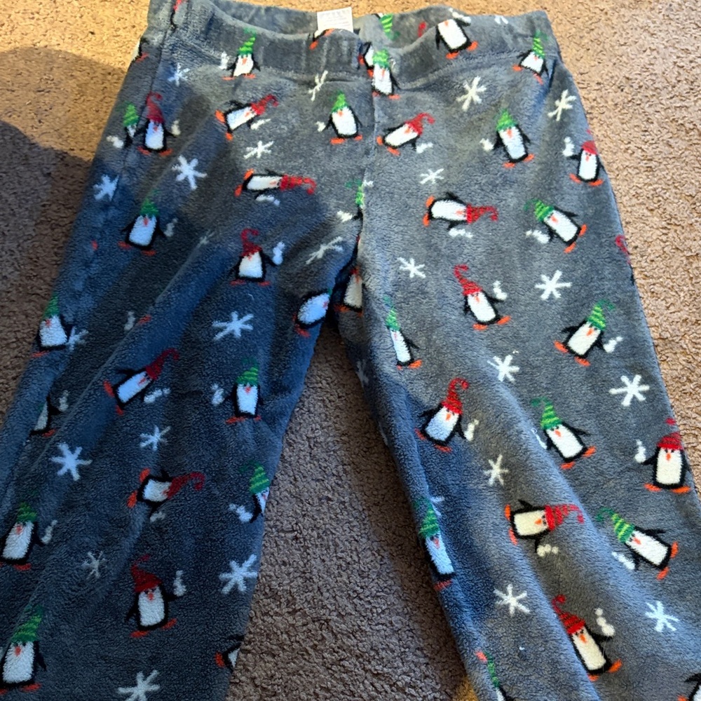 Secret Treasures Gray Penguin Pajama Bottoms